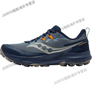 索康尼（SAUCONY）索康尼游隼14男情侶戶外越野舒適跑鞋徒步鞋運(yùn)動(dòng)鞋跑山鞋 深灰蘭【男款】S20916-242 41