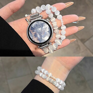 炫戴（XUANDAI）紫晶貓眼石丨適用小米s4表帶串珠水晶小米手表s4腕帶女款新品xiaomi s4手表帶智能運動(dòng)配件 白月光貓眼石 適用：小米Watch S4 【41mm】