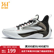 361度男鞋運動(dòng)鞋冬季新款減震實(shí)戰籃球訓練鞋 361度白/曜石黑 41