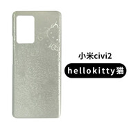 之宋恒運后蓋適用于小米civi2 civi3 civi4 pro手機外殼玻璃電池后殼 小米civi2 hellokitty貓 后蓋(