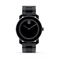 摩凡陀（Movado）瑞士手表 波特BOLD系列簡(jiǎn)約石英男表 經(jīng)典瑞表 輕奢名表  Black