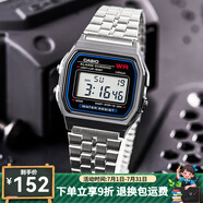 卡西歐（CASIO）手表 小春同款 情侶經(jīng)典復古小方塊 時尚學生表小金表 A159WA-N1D(made in japan)