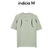 indiciaM男裝商場(chǎng)同款圓領(lǐng)t恤男春季新款潮流體恤M6A410TX070 綠色 S