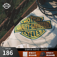 哈雷戴維森Champion冠軍聯(lián)名款 摩托車騎行短袖T恤 休閑內(nèi)搭 綠色LOGO S