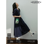闊色法式娃娃裙襯衫連衣裙女新款春夏季收腰顯瘦藏藍(lán)色長(zhǎng)裙子 深藍(lán)色長(zhǎng)款3024 8月12日發(fā) M
