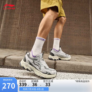李寧逍遙V2丨跑步鞋男鞋2025新款減震回彈復(fù)古跑鞋運動鞋ARXV007