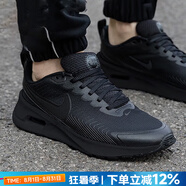 耐克（NIKE） 男鞋 25夏季AIR MAX氣墊運(yùn)動(dòng)鞋子緩震慢跑鞋輕便耐磨透氣休閑鞋 黑武士/可視氣墊/現(xiàn)貨速發(fā) 40 （內(nèi)長(zhǎng)250mm）