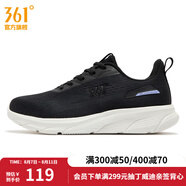 361度女鞋運動鞋春季新款361度女常規(guī)跑鞋 曜石黑/鳶尾花 39