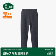 松山棉店兒童保暖褲打底褲加絨男女童冬褲子高腰單褲-深灰110cm