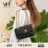 VANESSA HOGAN VH女包茵然軟包系列復(fù)古太陽神斜挎包菱格鏈條腋下包小眾單肩包