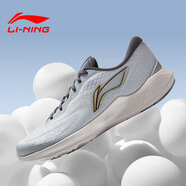 李寧男鞋跑步鞋新款運動(dòng)鞋子休閑透氣減震跑步運動(dòng)鞋 曙灰色029-2 39