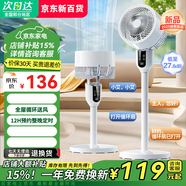 MI極速發(fā)貨智能語音空氣循環(huán)扇家用電風扇落地臺立搖頭節(jié)省遙控 遙控款左右搖頭+遠程遙控