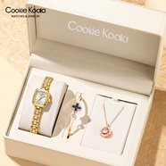Cookie Koala正品小CK小金表手表女士七夕情人節(jié)送女友輕奢小眾風(fēng)高顏值高級(jí)感 5101金殼白面【項(xiàng)鏈禮盒】