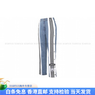 阿迪達斯 （adidas）x DRY LEAN ONLY 聯(lián)名款 排扣休閑運動(dòng)牛仔褲 女款 藍色 藍色 XS