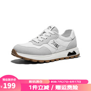 皓頓（HAUT TON）【斷碼清倉(cāng)/限時(shí)特惠】男士休閑鞋 931YD5089白灰色 41 -適合運(yùn)動(dòng)鞋42碼
