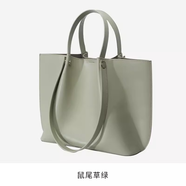 山水集蝙蝠包包女通勤托特包小眾設計單肩包大容量手提包 鼠尾草綠