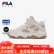 斐樂(lè )KIDS斐樂(lè )童鞋兒童板鞋2025春季新款男女大童旋鈕休閑鞋街舞 白沙灰_白瑪瑙灰-WA 38 38__內長(cháng)24.0cm