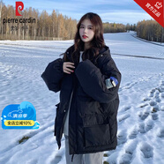 皮爾卡丹（pierre cardin）高端輕奢棉服外套女冬季派克服2023韓版外套面包服 黑色 L 建議110-125斤