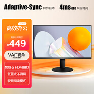 AOC 21.5英寸 100Hz  HDRMode 低藍光不閃 HDMI 可壁掛 三邊微邊 超薄 游戲辦公電腦顯示器 22B20JHN