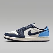 耐克（NIKE）Air Jordan 1 Low AJ1低幫男子籃球鞋 553558 黑曜石色/帆白/大學(xué)藍CZ0790-400 43