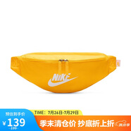 耐克（NIKE）男女腰包 單肩包斜挎包胸包休閑包DB0490-845 橙黃