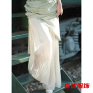 芭瑾圖流光襯裙旗袍內(nèi)搭打底褲中國風漢服襯褲夏季薄款奧黛褲裙 褲裙 均碼