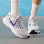耐克（NIKE）女鞋2025新款夏季運(yùn)動(dòng)鞋網(wǎng)面透氣慢跑鞋時(shí)尚通勤鞋支撐緩震跑步鞋 溫柔紫灰-014 RUN SWIFT 3 38.5
