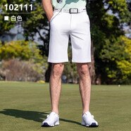 PGA美國PGA高爾夫男裝春夏短袖T恤運動套裝 透氣網(wǎng)速干服裝golf上衣 102111白色短褲 XXL