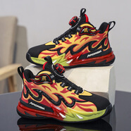 百麗希駱梵（BORSNKOIN）品牌兒童籃球鞋男童運動鞋2025夏秋新款皮面防水中大童跑步鞋防滑 6029-1紅色-皮面防水 39 碼內(nèi)長24.5CM