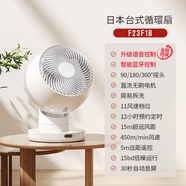 GENE BY HIROSE日本家奈臺(tái)式空氣循環(huán)扇家用桌面小型電風(fēng)扇靜音節(jié)能大風(fēng)量渦輪臺(tái)扇360搖頭宿舍易清洗廣角送風(fēng) 語(yǔ)音升級(jí)款