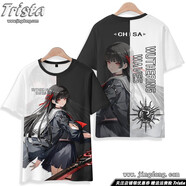 鳴潮周邊衣服長(cháng)離 守岸人 卡提希婭痛衣夏裝男士游戲短袖T恤上衣 36 5XL