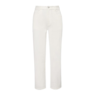 哥弟（GIRDEAR） 女裝褲子新款中高腰夏季百搭直筒褲九分牛仔褲1100491 白色 S (2碼)