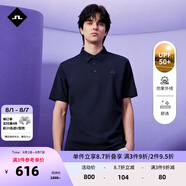 金林德伯格（J.Lindeberg）商場同款夏季新款GOLF防曬翻領(lǐng)T恤短袖情侶POLO衫男女52513Z022 PAF深黑藍(lán) S