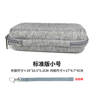 ZBS手機充電寶收納包硬殼防震保護套移動(dòng)電源防摔盒子便攜數碼配件包 標準版小號-灰色