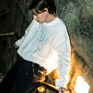 dickies X Mastermind JAPAN 聯(lián)名衛(wèi)衣 復(fù)古美式寬松長(zhǎng)袖T恤男 DK0A8D83 白色 S