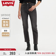 Levi's【特價(jià)來(lái)襲】李維斯女士老錢(qián)風(fēng)美式復古休閑cleanfit牛仔褲 灰黑色1 26 (26)