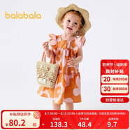 巴拉巴拉寶寶連衣裙嬰兒裙子兒童公主裙女童夏裝2025甜美時尚208225111005