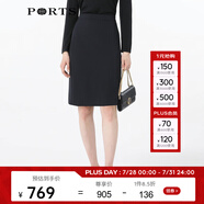 PORTS寶姿女裝秋冬新品中裙ALL9S002JWP052 BLACK XS (2)