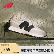NEW BALANCE運(yùn)動鞋男鞋女鞋百搭復(fù)古米白色休閑鞋327系列MS327FE 36