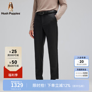 Hush Puppies【豐盈厚實(shí)】暇步士男裝冬季蓄熱保暖彈力絨感長(cháng)褲 霜灰色 40