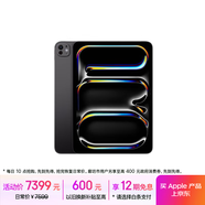 Apple/蘋果 iPad Pro 11英寸 M4芯片 2024年新款平板電腦(256G WLAN版/MVV83CH/A)深空黑色