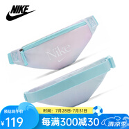 耐克nike腰包男女大容量戶外運動跑步單肩斜跨包胸包禮物送男友 藍/粉色DJ8068-482 均碼