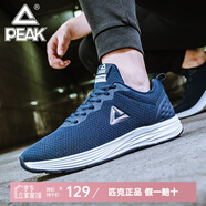 匹克運(yùn)動鞋男 跑鞋網(wǎng)面春夏新品透氣休閑鞋輕便黑色男士跑步鞋子 藏青441 44