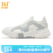 361度男鞋運動鞋夏季新款361度男籃球文化鞋 羽毛白/光子灰 43