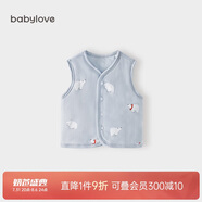 babylove嬰兒馬甲夾棉秋冬外穿保暖小馬褂男女寶寶純棉外出背心