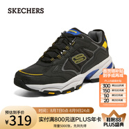 斯凱奇（Skechers）休閑運(yùn)動(dòng)鞋男復(fù)古潮流厚底增高緩震老爹鞋237145 黑色/黃色/BKYL 39