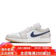 NIKEJordan耐克喬丹AJ1板鞋男子運(yùn)動(dòng)鞋夏季低幫緩震輕便553558 146白/深藏青/淺灰/橡皮中褐 40