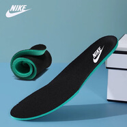 原裝正品適配N(xiāo)ike耐克運動(dòng)鞋舒適男女休閑跑步透氣空軍一號AJ鞋墊 黑色【一雙裝】 41