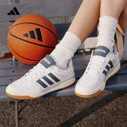 adidas ENTRAP休閑低幫運(yùn)動(dòng)板鞋男女少年感復(fù)古籃球鞋阿迪達(dá)斯 白色/藍(lán)色     46.5