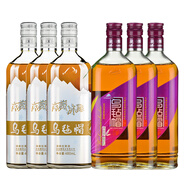 烏氈帽凍藏冰雕清爽型半干黃酒紹興工藝花雕酒老酒9度微醺浙江安吉黃酒 組合：3瓶冰雕+3瓶紫竹雕